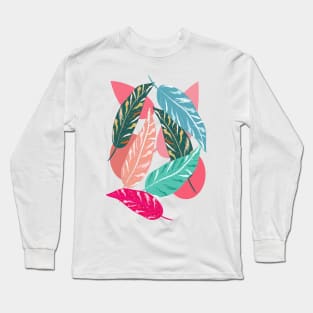 Painted Leaves Long Sleeve T-Shirt